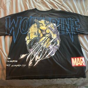 Wolverine Rage 199X Oversized Tee In Vintage Black - S